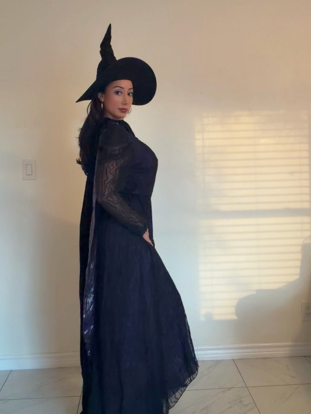 Spirit Elphaba Witch Costume in Black and Purple